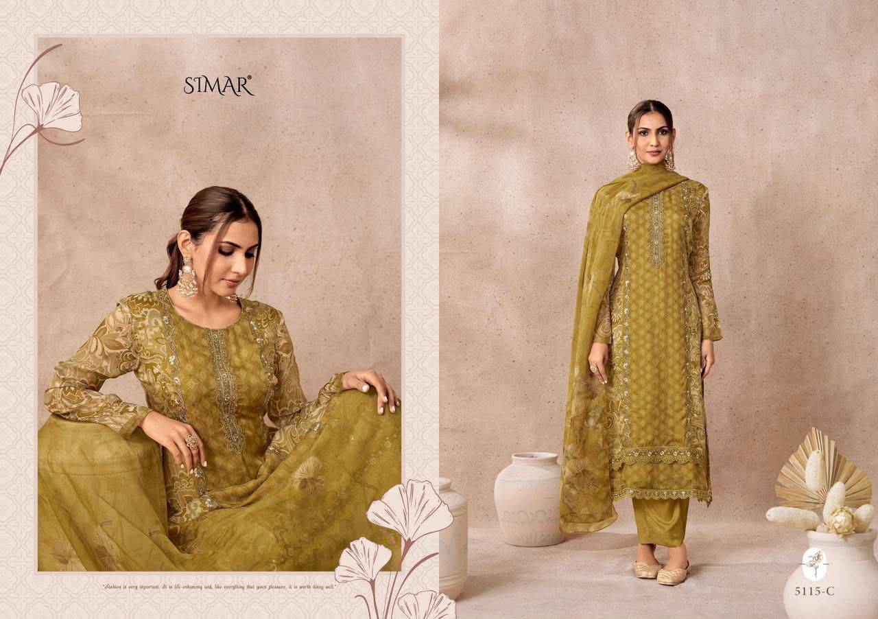 Morni By Simar 1551 Series Indian Traditional Wear Pure Viscose dresses At Wholesale Price